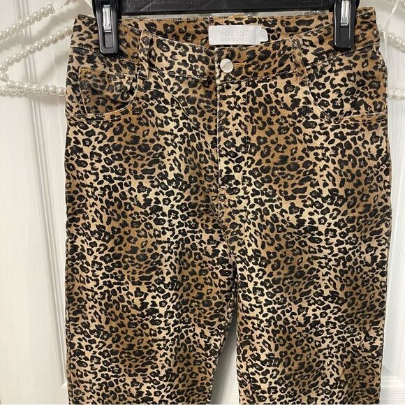 Leopard Print Matching Vest + Boot Cut Pants Set Western - Picture 8 of 16